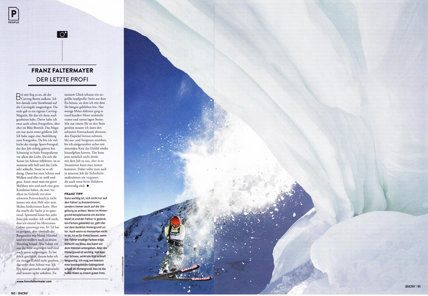 Chiemgau Studio Veröffentlichung SNOW Sportfotograf Franz Faltermaier, Kitzbühel, Ski, Freeride,