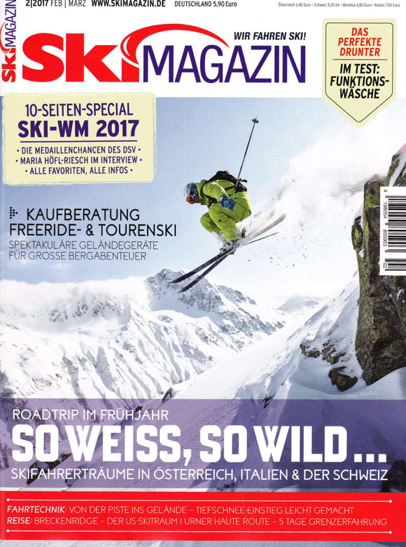 Chiemgau Studio Veröffentlichung Skiing Magazin Sportfotograf Franz Faltermaier