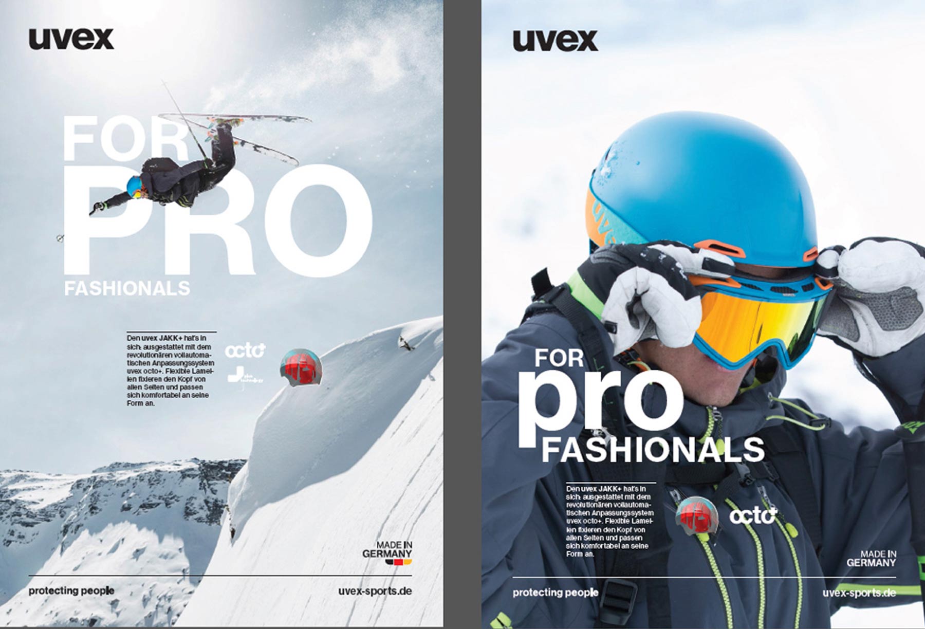 Chiemgau Studio Veröffentlichung Uvex Sportfotograf Franz Faltermaier, Felix Wiemers, Ski, Action, Tiefschnee